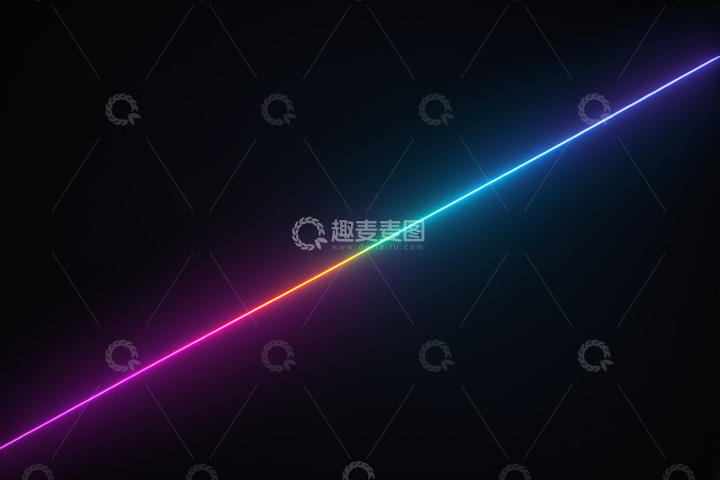高清大图下载【趣麦麦图】黑色背景彩色发光光线