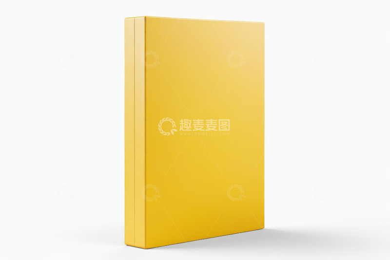 高清大图下载【趣麦麦图】黄色长方体盒子展示