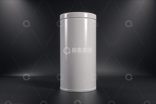白色圆柱形容器产品展示