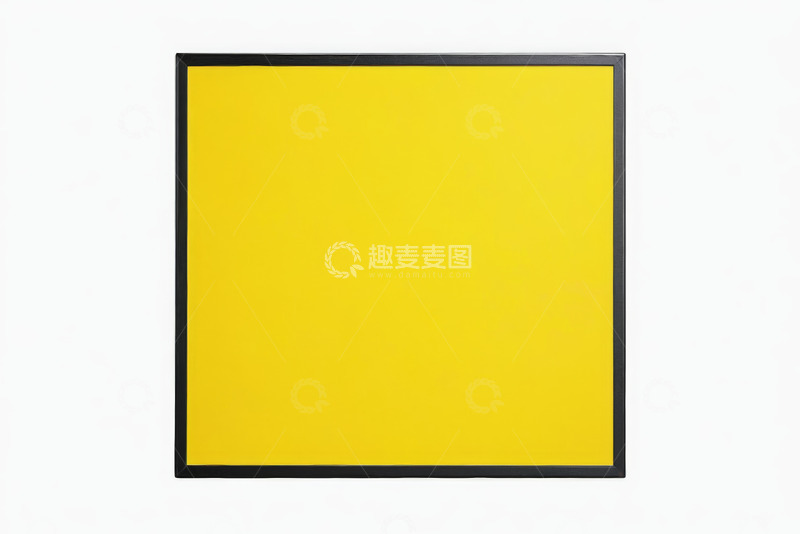 高清大图下载【趣麦麦图】黑色边框黄色方形图像