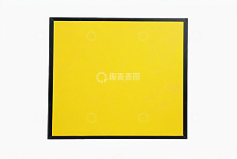 黑色边框黄色画框展示