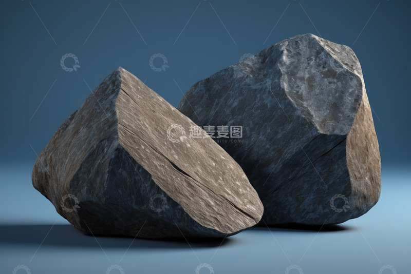 高清大图下载【趣麦麦图】两块岩石的特写展示