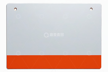 橙白双色空白标识牌