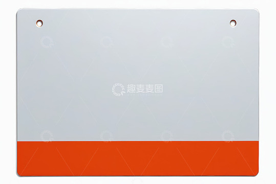 橙白双色空白标识牌