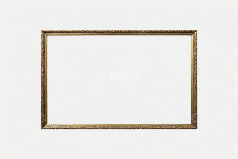 高清大图下载【趣麦麦图】金色装饰画框架