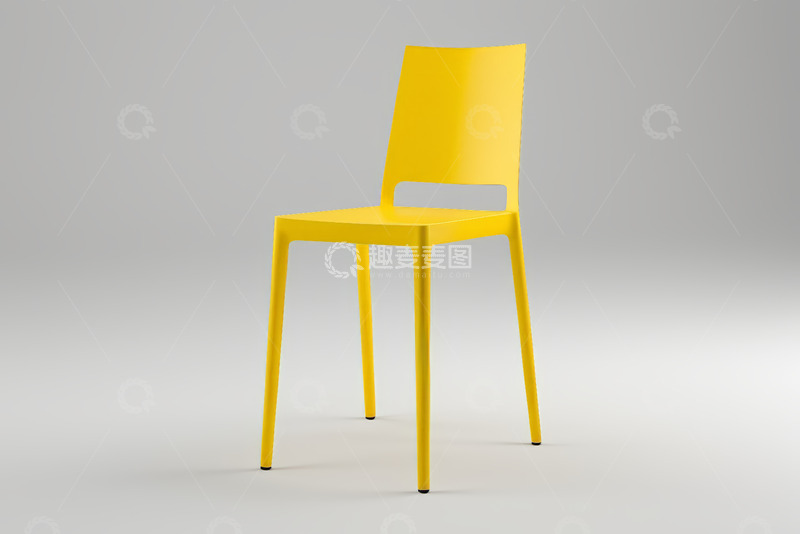 高清大图下载【趣麦麦图】黄色现代设计椅子