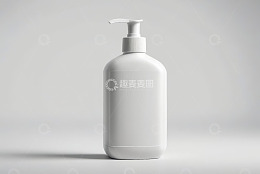 白色按压瓶乳液产品展示