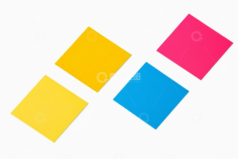 高清大图下载【趣麦麦图】彩色便签纸特写