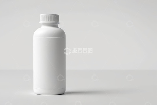 白色产品瓶子特写