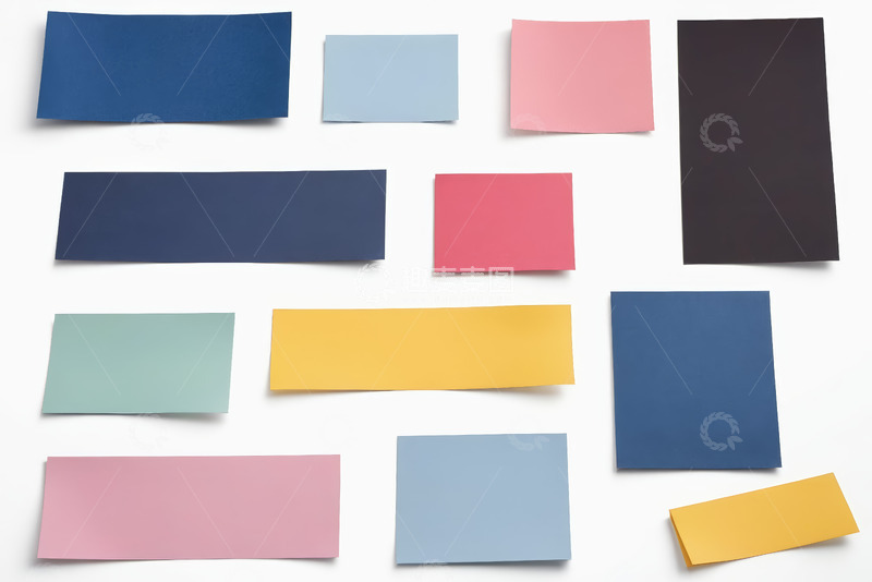 高清大图下载【趣麦麦图】彩色空白便签纸摆拍