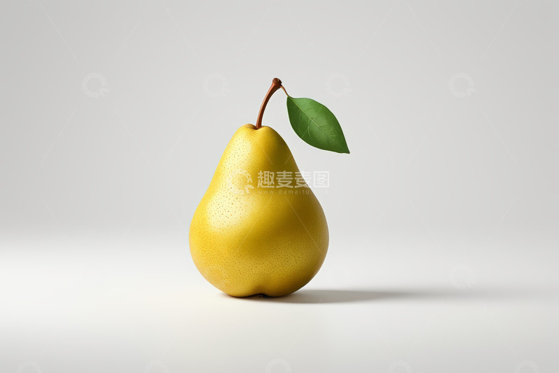 高清大图下载【趣麦麦图】黄色新鲜梨静物展示