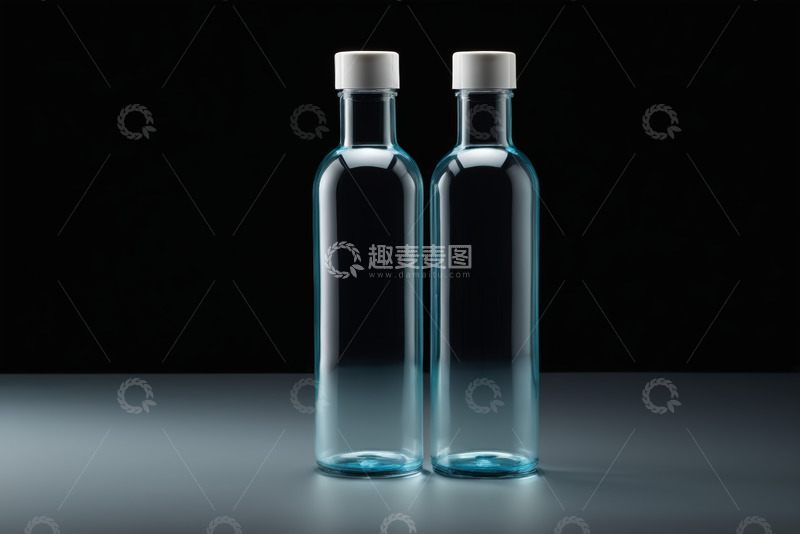 高清大图下载【趣麦麦图】透明玻璃瓶静物展示