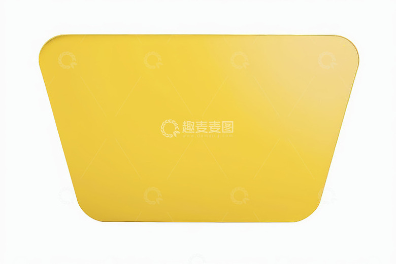 黄色不规则形状物体