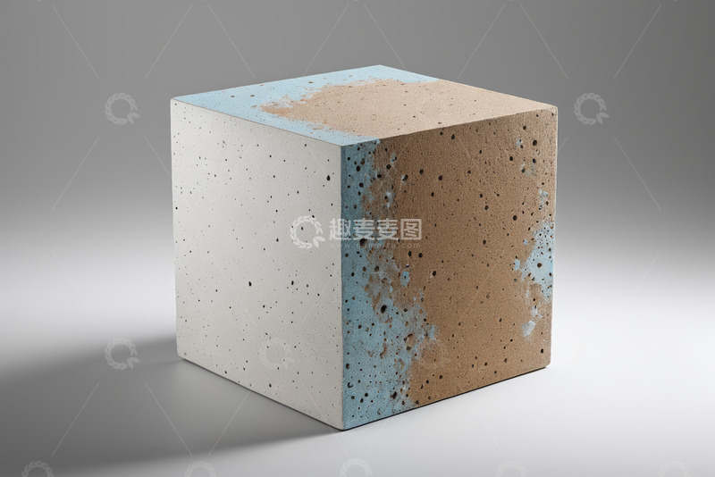 高清大图下载【趣麦麦图】彩色斑点立方体