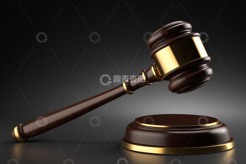 高清大图下载【趣麦麦图】法庭用木槌特写