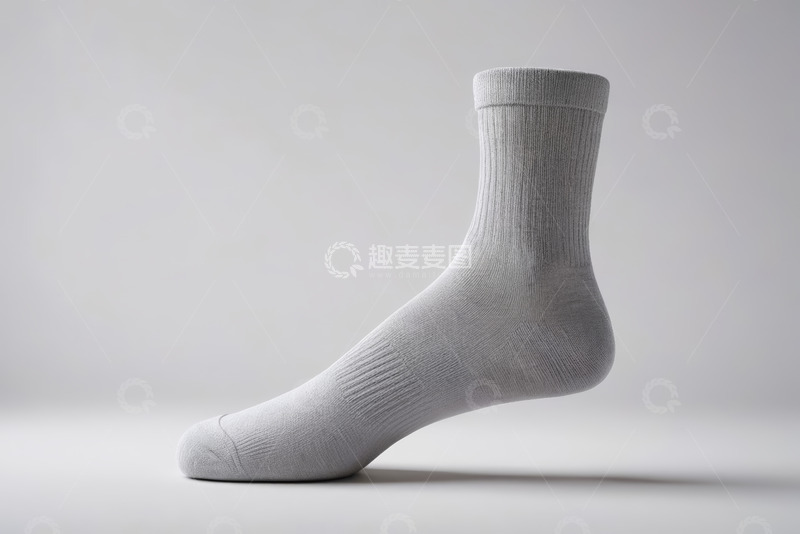 高清大图下载【趣麦麦图】灰色袜子特写
