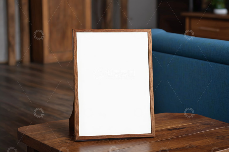 高清大图下载【趣麦麦图】木质相框摆放在家居空间