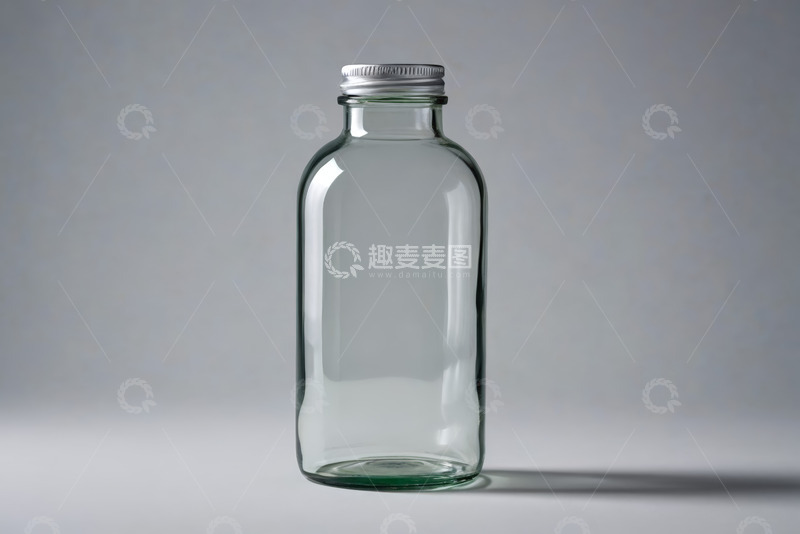高清大图下载【趣麦麦图】透明玻璃瓶特写