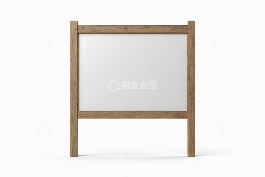 木质框架空白广告牌