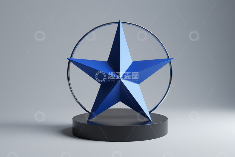 高清大图下载【趣麦麦图】现代风格蓝面金属桌子