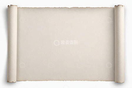 空白复古卷轴纸张素材