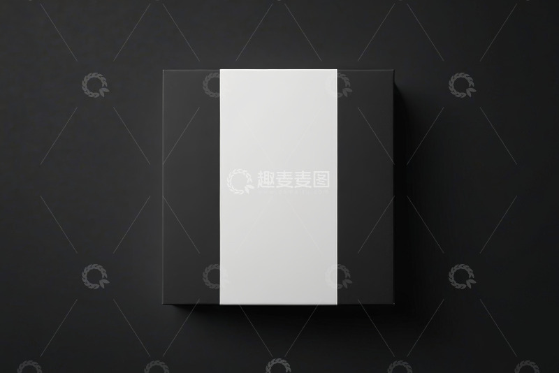 高清大图下载【趣麦麦图】黑白配色方形盒子静物