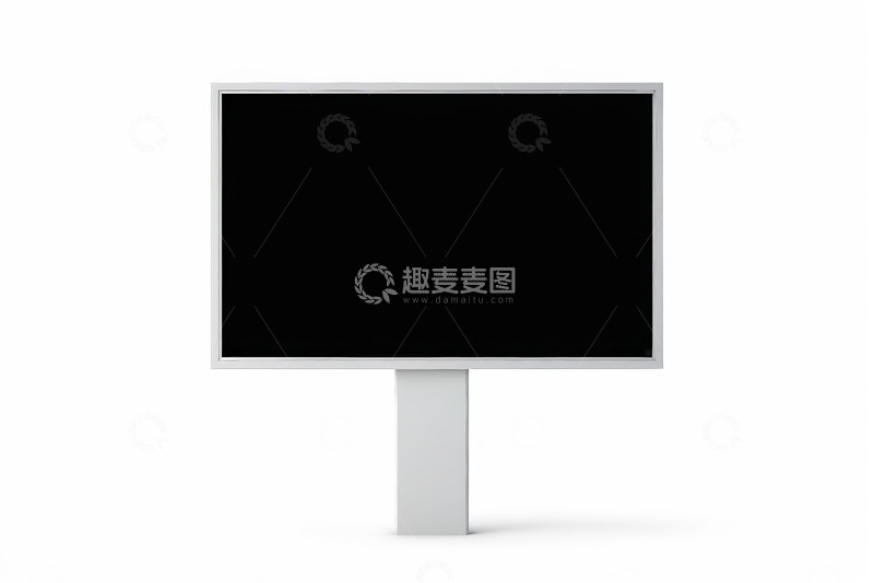 高清大图下载【趣麦麦图】白色背景黑色屏幕展示