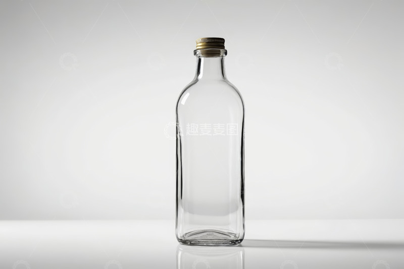 高清大图下载【趣麦麦图】透明玻璃瓶特写