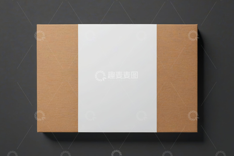 高清大图下载【趣麦麦图】白色背景上的棕色纸盒