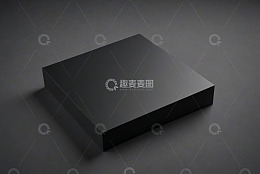 黑色立方体静物展示