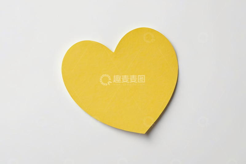 高清大图下载【趣麦麦图】黄色心形图案背景
