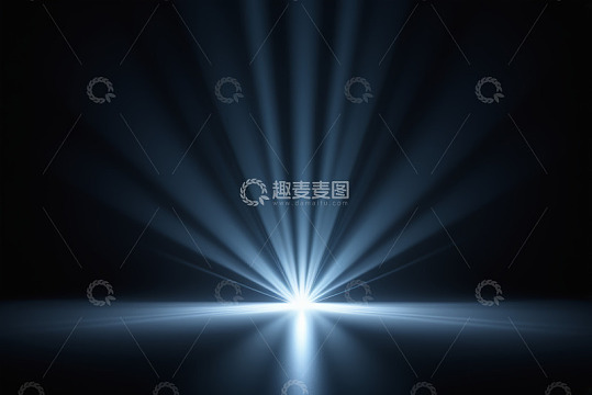 绿色光线放射特效画面