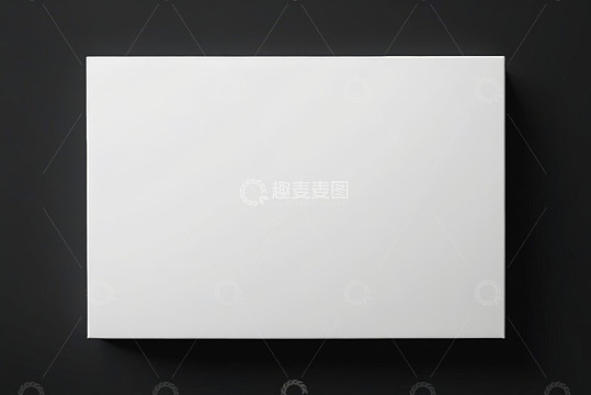 黑色背景上的白色空白平面