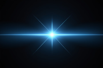 黑色背景发光环形图案