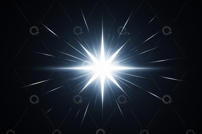 高清大图下载【趣麦麦图】黑色背景白色星光特效