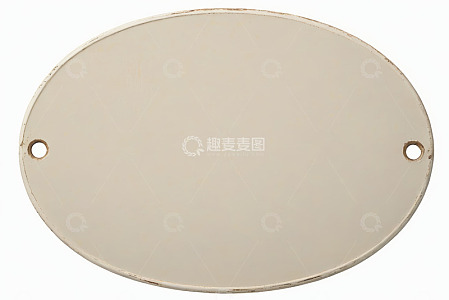 椭圆形白色金属板素材