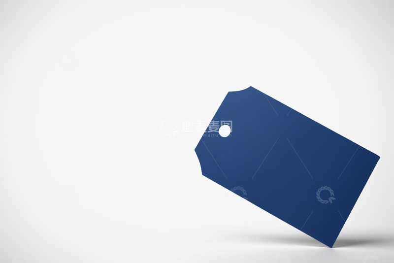 高清大图下载【趣麦麦图】蓝色空白标签展示素材