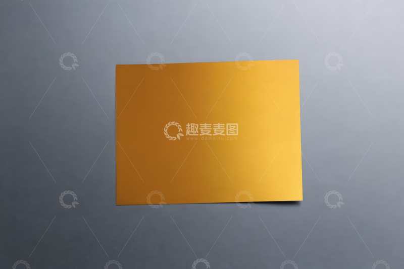 高清大图下载【趣麦麦图】灰色背景上的黄色纸张