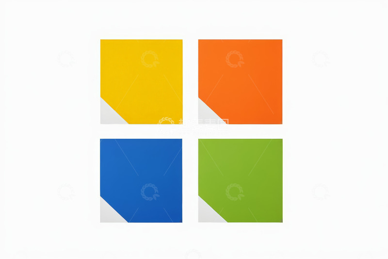 高清大图下载【趣麦麦图】四色便签纸组合