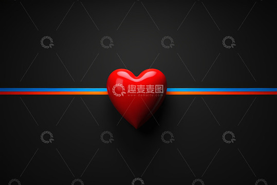 黑色背景下彩色线条素材