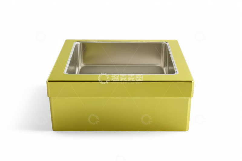 高清大图下载【趣麦麦图】黄色方形金属容器特写