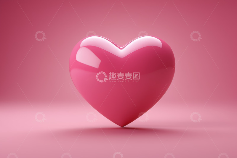 高清大图下载【趣麦麦图】粉色爱心符号静物