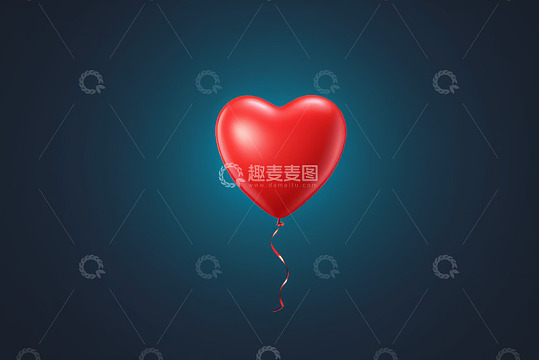 黑色背景红心分隔线素材