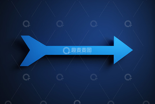 蓝色箭头设计素材