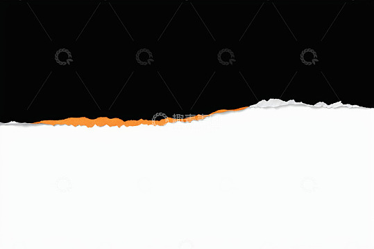 撕开黑纸露出橙色背景