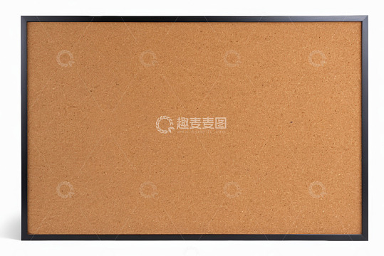 白色背景黑色边框软木板
