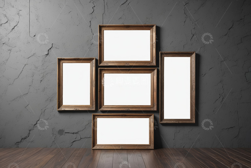 高清大图下载【趣麦麦图】墙面上的装饰画框架组合