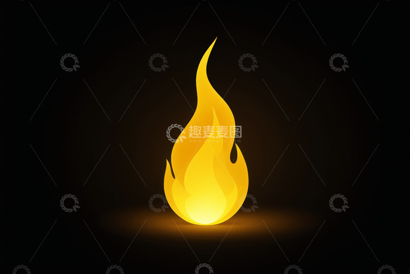 高清大图下载【趣麦麦图】-燃烧的火炬特写