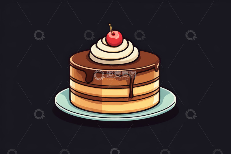 高清大图下载【趣麦麦图】卡通黑云朵图标素材