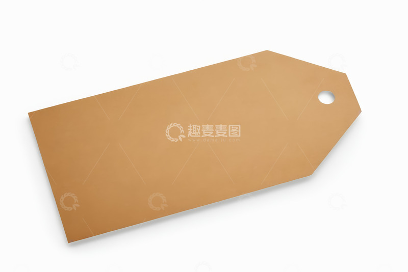 高清大图下载【趣麦麦图】-空白棕色纸质标签